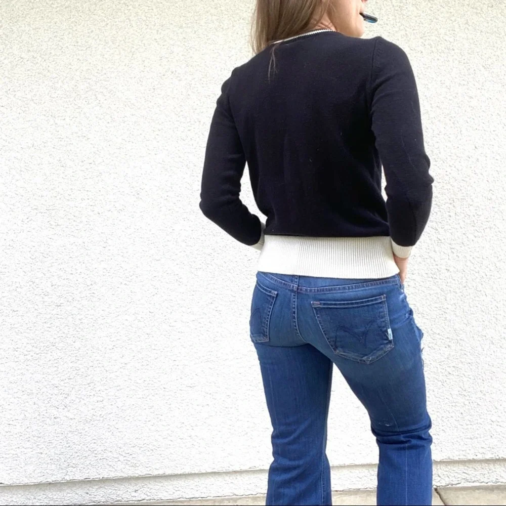 1901 dual color crew neck sweater small - Picture 5 of 5